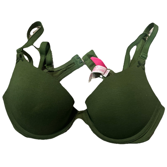 Pink by Victoria's Secret Wear Everywhere Push-Up Padded Bra Adj. Straps 34B EUC - Picture 1 of 7